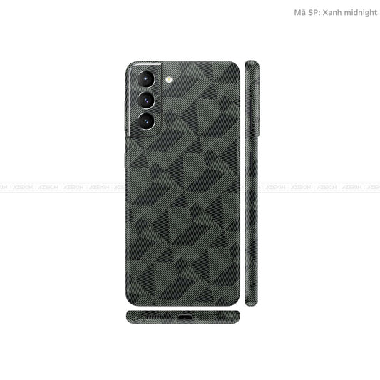 Dán Skin Galaxy S21 Series Vân Nordic Xanh Midnight | UVPT02