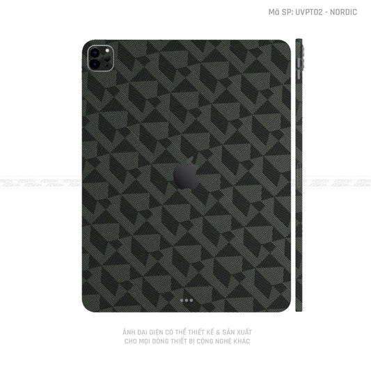 Dán Skin IPad Air Series Vân Nordic Xanh | UVPT02