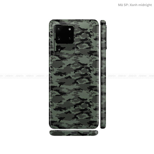 Dán Skin Galaxy S20 Series Vân Camo Urban Xanh | UVPT08