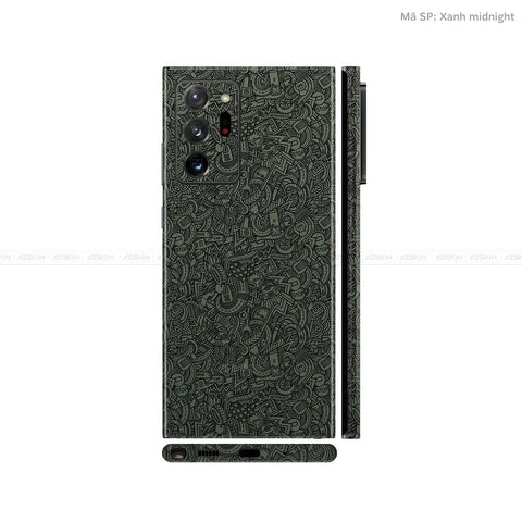 Dán Skin Galaxy Note 20 Series Vân Pattern Cartoon Xanh | UVPT12