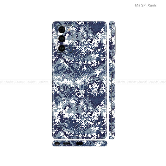Dán Skin Galaxy Note 20 Series Vân Camo Digital Xanh | UVPT11