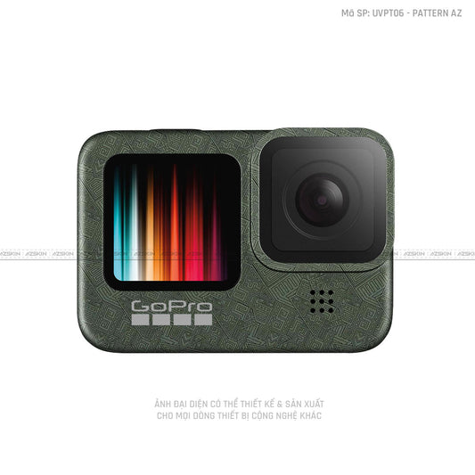 Dán Skin Máy Quay Gopro Vân Nổi Pattern AZ | UVPT06