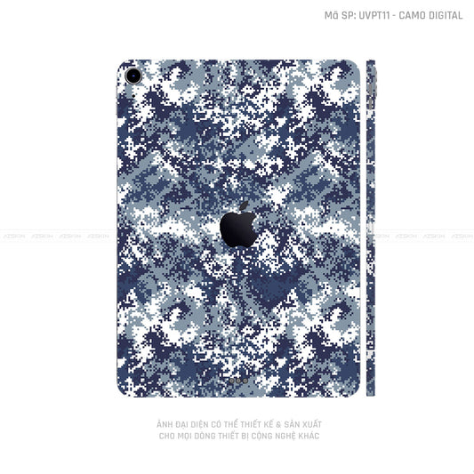 Dán Skin IPad Mini Series Vân Camo Digital Xanh | UVPT11