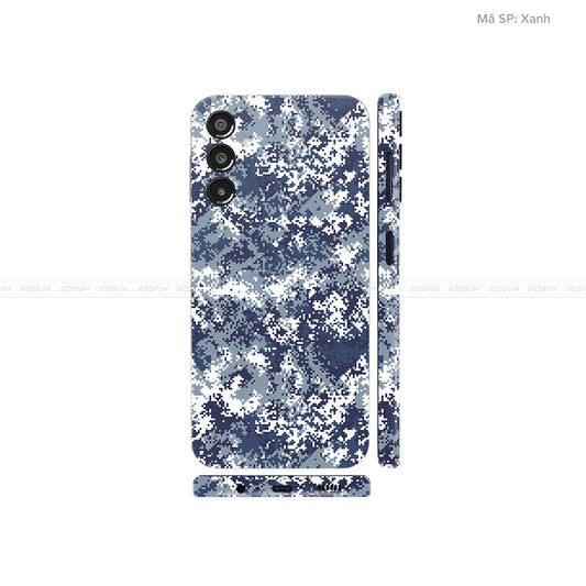 Dán Skin Galaxy A Series Vân Camo Digital Xanh | UVPT11