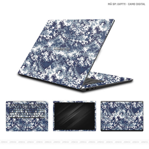 Dán Skin Laptop Gigabyte Vân Nổi Camo Digital | UVPT11