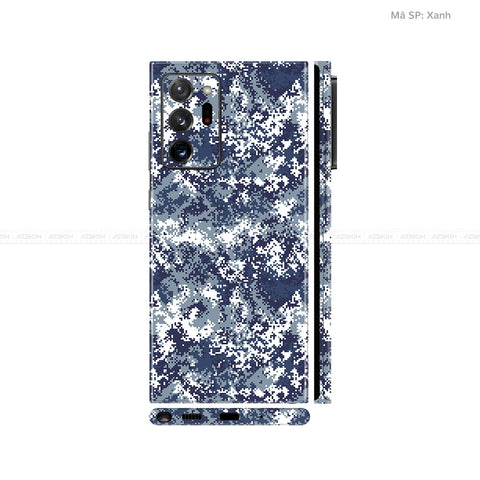 Dán Skin Galaxy Note 20 Series Vân Camo Digital Xanh | UVPT11