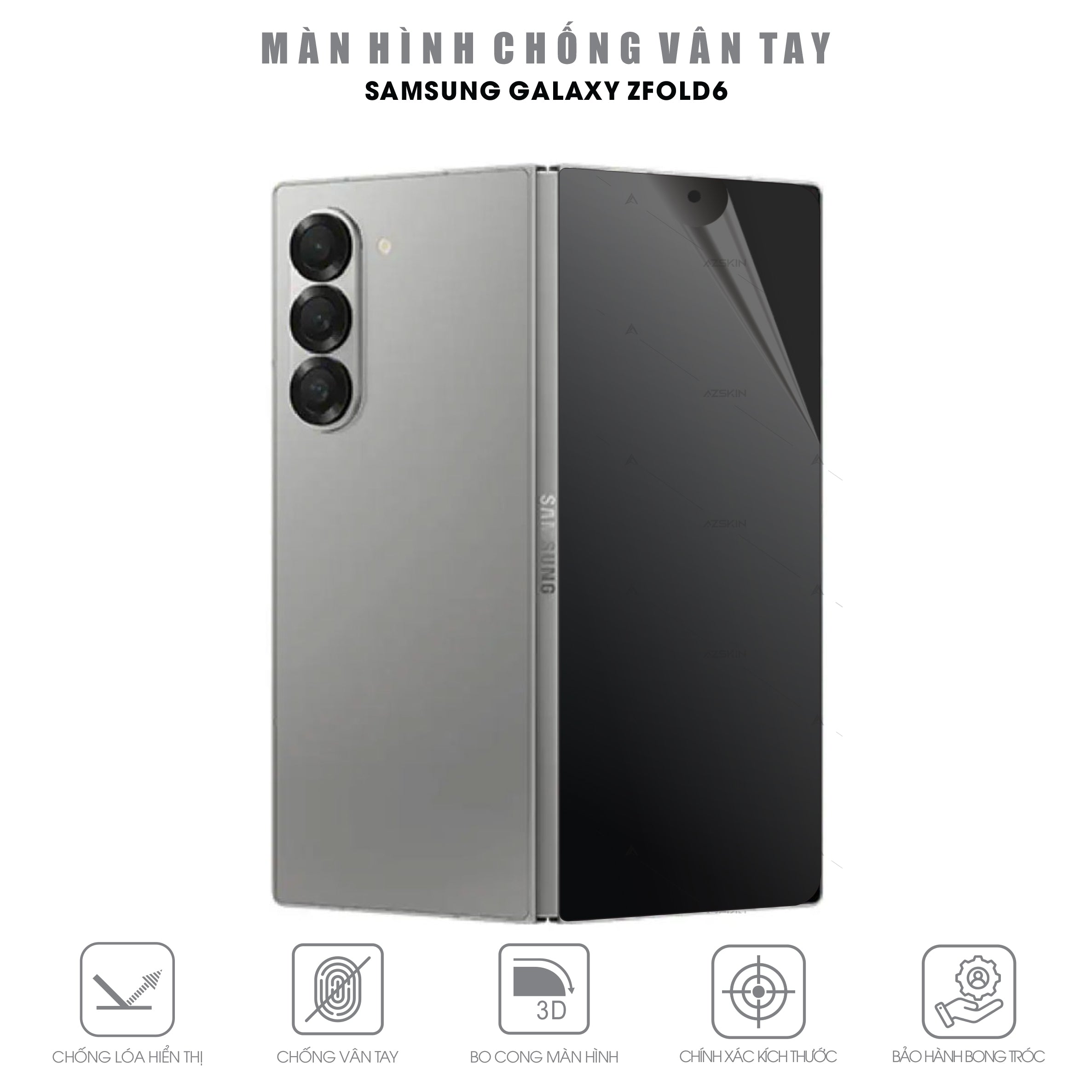 Miếng dán chống vân tay màn hình phụ Samsung Galaxy Z Fold 6