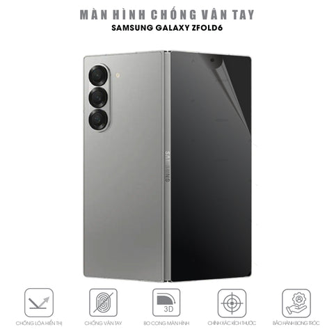 Miếng dán chống vân tay màn hình phụ Samsung Galaxy Z Fold 6