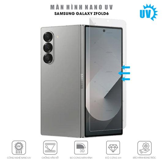 Miếng dán Nano UV bảo vệ màn hình phụ Samsung Galaxy Z Fold 6