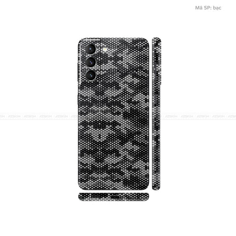 Dán Skin Galaxy S21 Series Vân Mamba Bạc | UVPT05