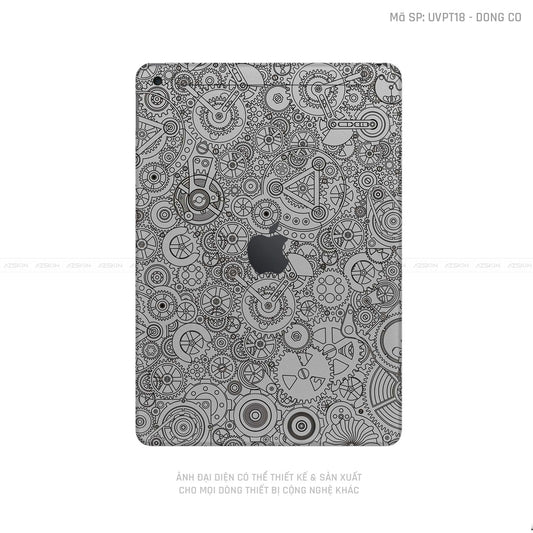 Dán Skin IPad Gen Series Vân Động Cơ Bạc | UVPT18