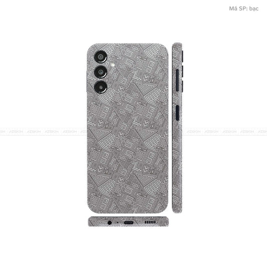Dán Skin Galaxy A Series Vân Pattern AZ Bạc | UVPT06