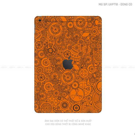 Dán Skin IPad Gen Series Vân Động Cơ Cam | UVPT18