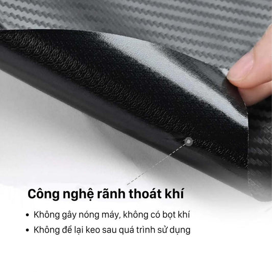 Chất liệu skin laptop cao cấp với rãnh thoát khí không làm nóng máy