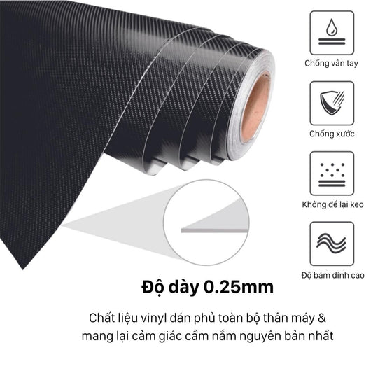 Skin laptop in trên chất liệu với độ dày chỉ 0.25mm