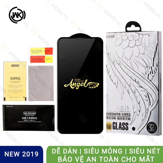 Cường Lực iPhone WK Angel Siêu Mỏng 0,15 mm | Retina Bảo Vệ Mắt