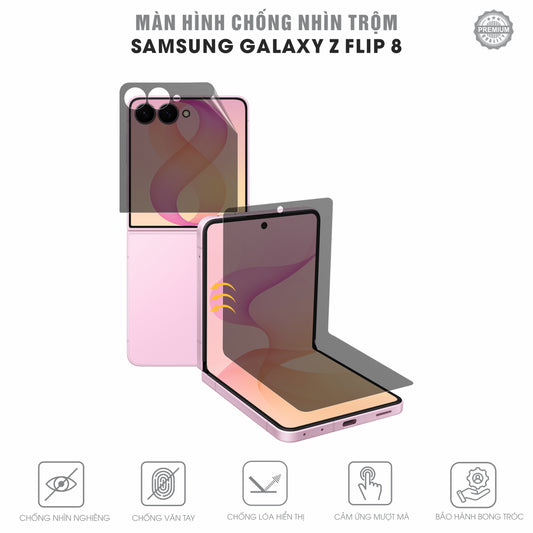 Miếng Dán Màn Hình Chống Nhìn Trộm Samsung Galaxy Z Flip 8