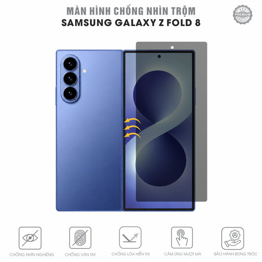 Miếng Dán Chống Nhìn Trộm Samsung Galaxy Z Fold 8 Full Màn Hình Ngoài