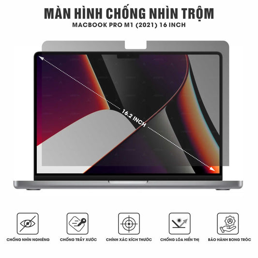 Miếng Dán Chống Nhìn Trộm Macbook Pro M1 2021 16 inch