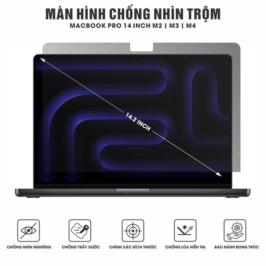 Miếng Dán Chống Nhìn Trộm Macbook Pro M2 | M3 | M4 14 inch