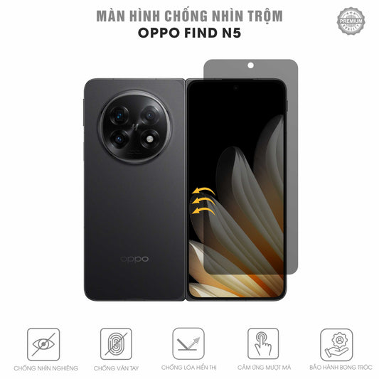 Miếng Dán Chống Nhìn Trộm Oppo Find N5 Full Màn Hình Ngoài