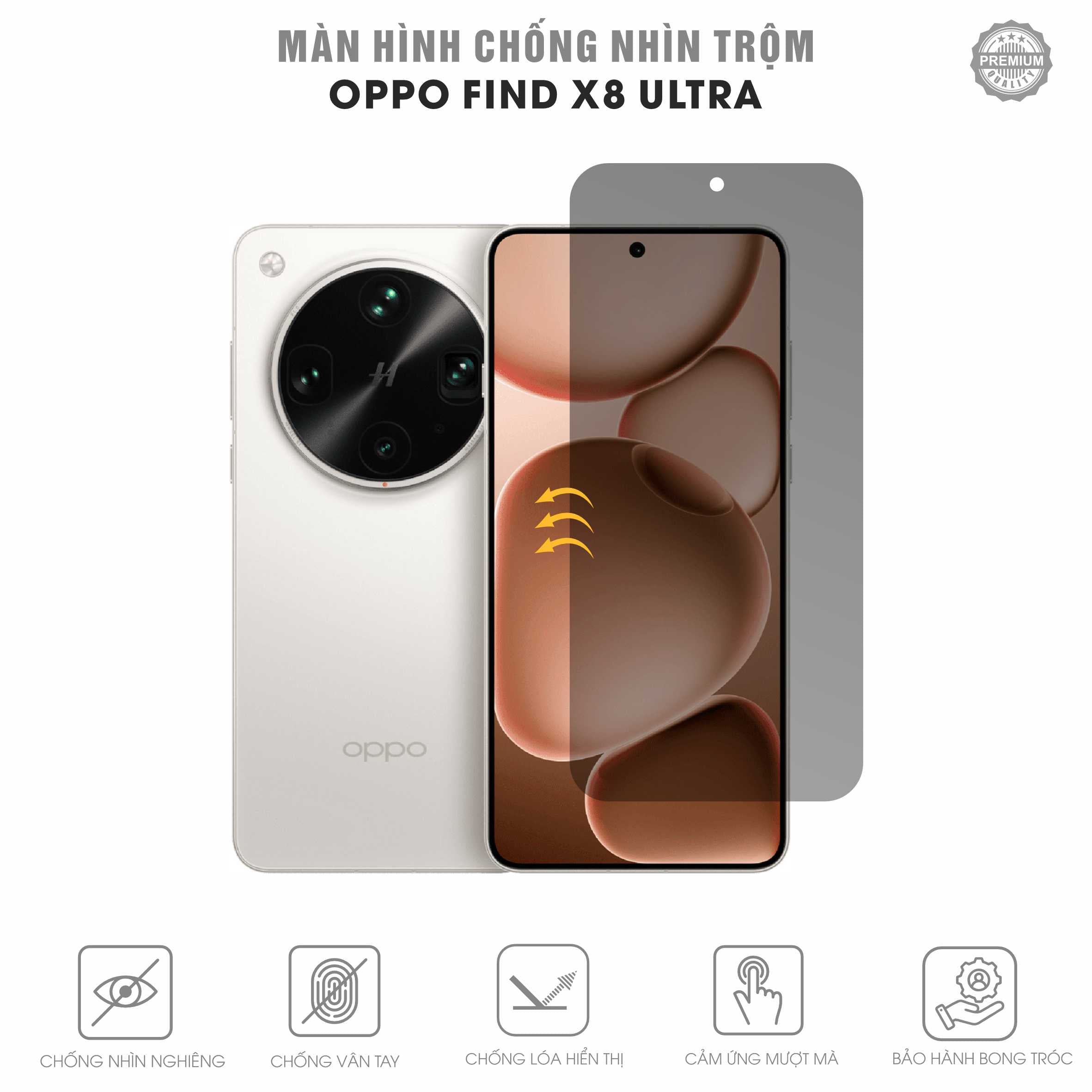 Miếng Dán Chống Nhìn Trộm Oppo Find X8 Ultra