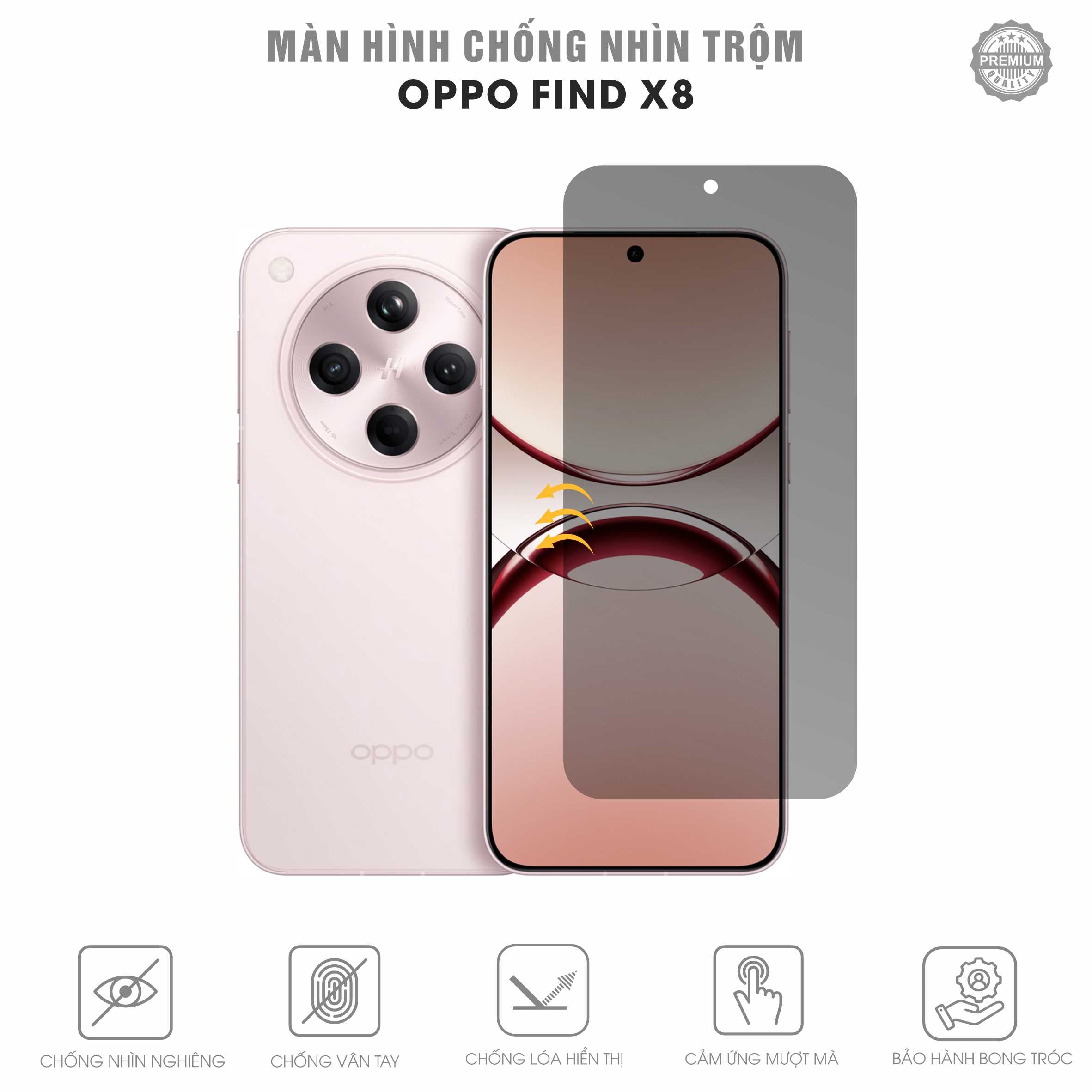 Miếng Dán Chống Nhìn Trộm Oppo Find X8