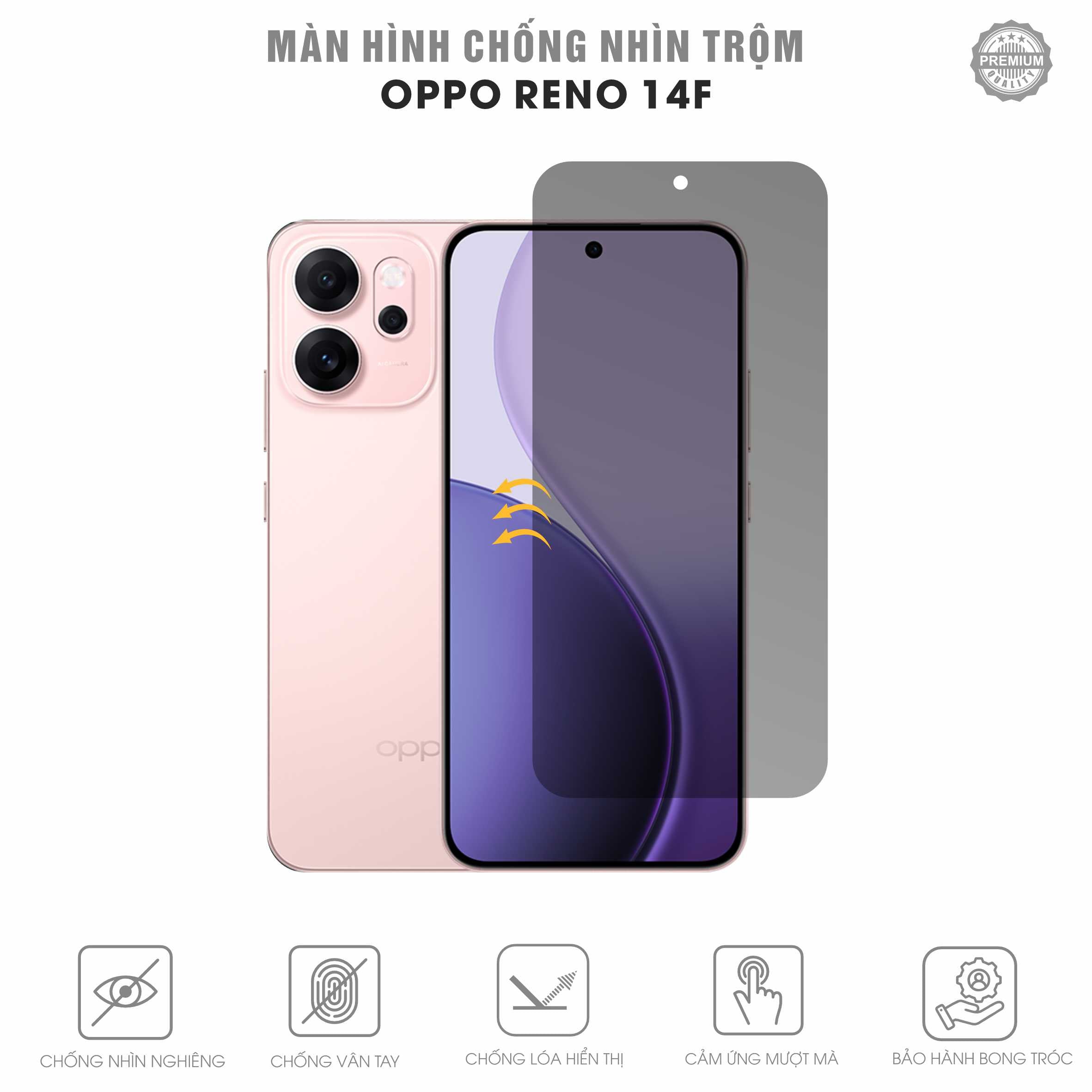 Miếng Dán Chống Nhìn Trộm Oppo Reno14 F