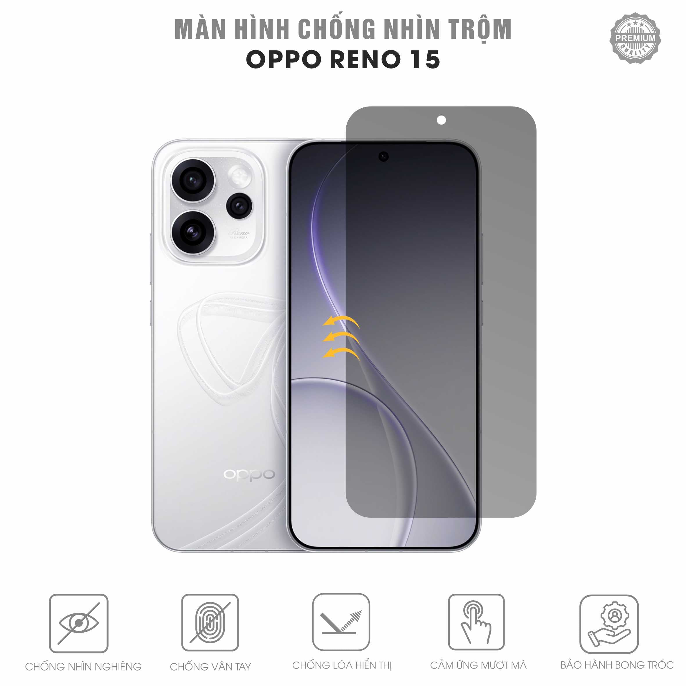 Miếng Dán Chống Nhìn Trộm Oppo Reno15 5G
