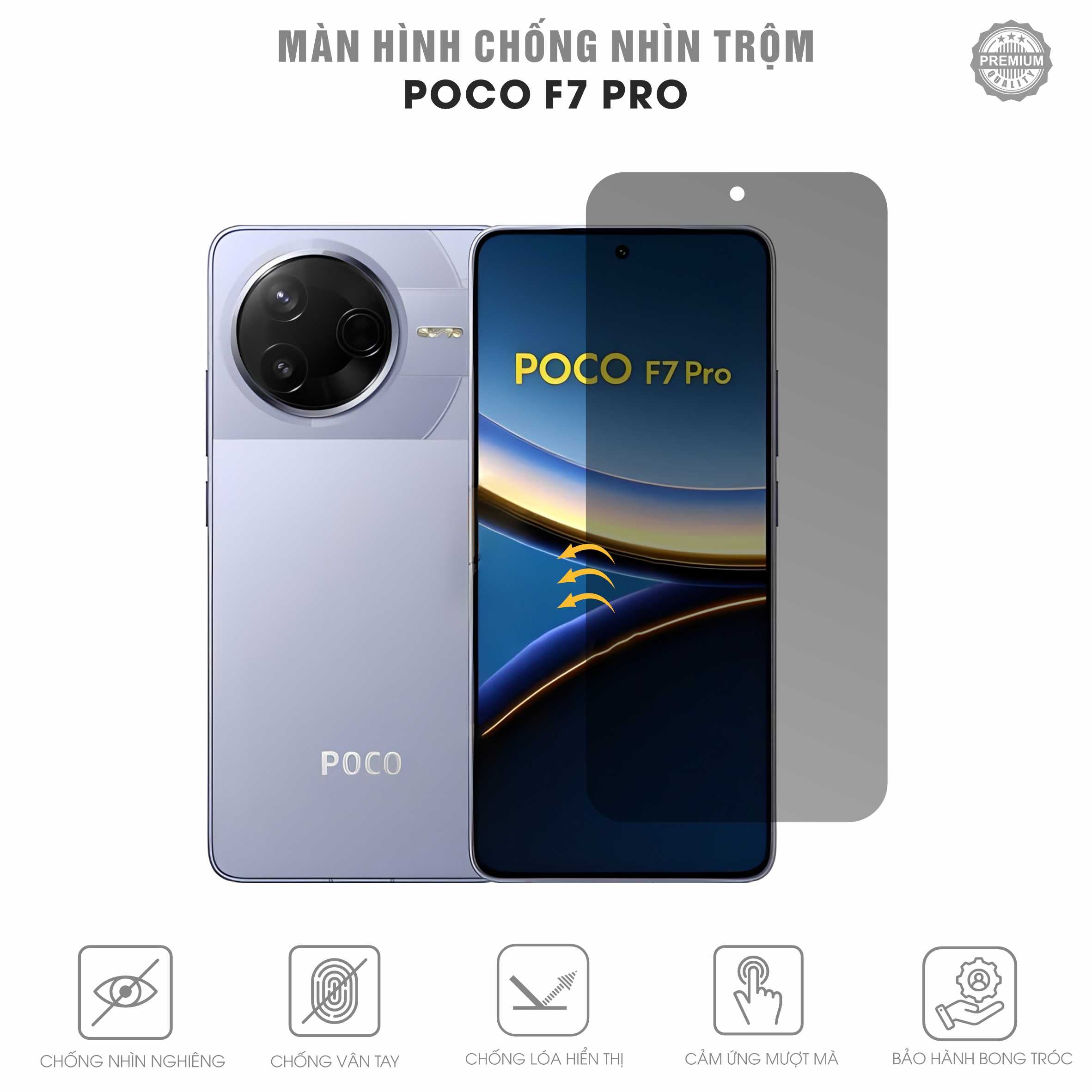Miếng Dán Chống Nhìn Trộm Poco F7 Pro