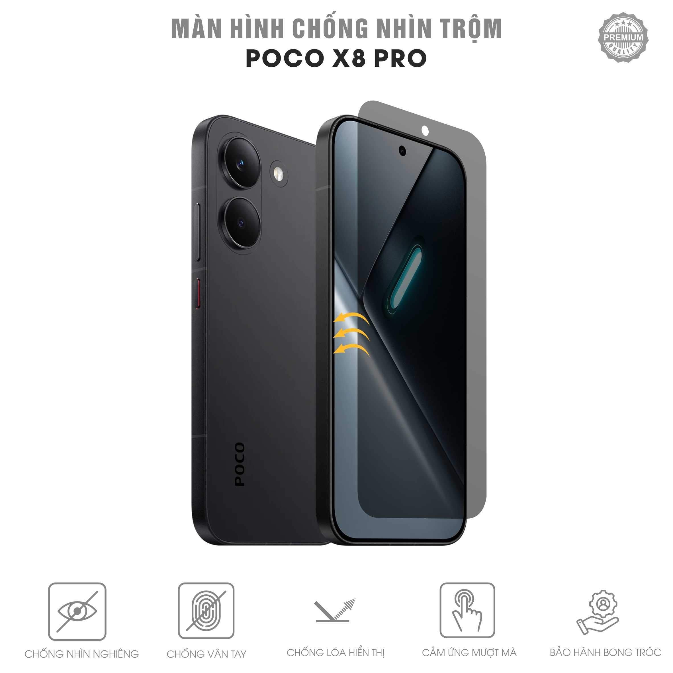 Miếng Dán Chống Nhìn Trộm POCO X8 Pro