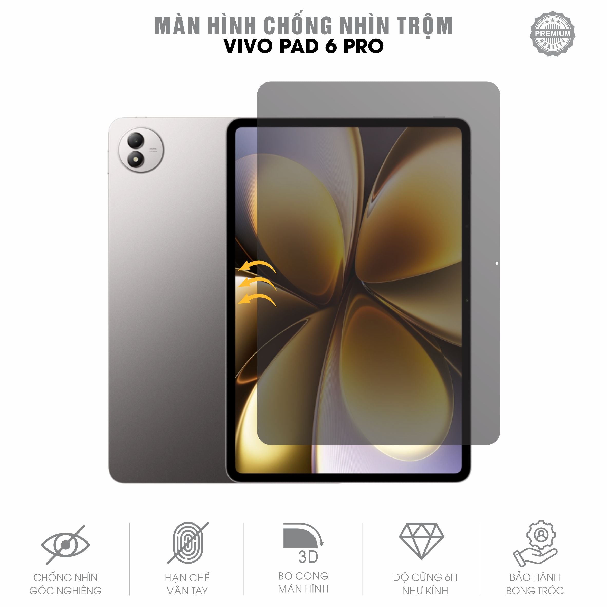 Miếng Dán Chống Nhìn Trộm Vivo Pad 6 Pro