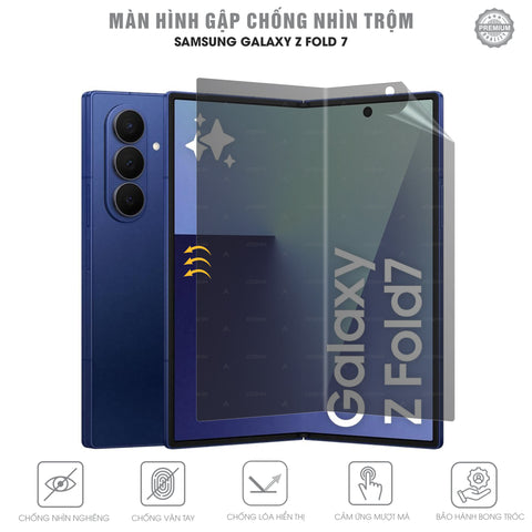 Miếng Dán Màn Hình Chống Nhìn Trộm Samsung Galaxy Z Fold 7