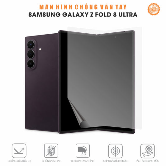 Miếng Dán Màn Hình Gập Chống Vân Tay Samsung Galaxy Z Fold 8 Ultra