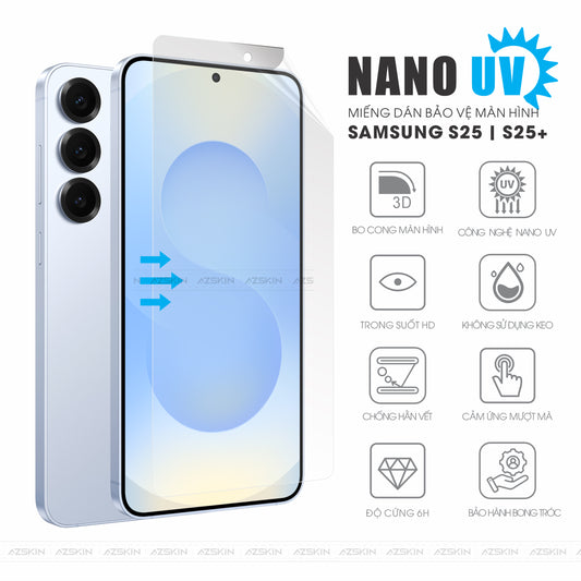 Miếng Dán Cường Lực Màn Hình Samsung Galaxy S25 | Plus | Ultra | FE Nano UV