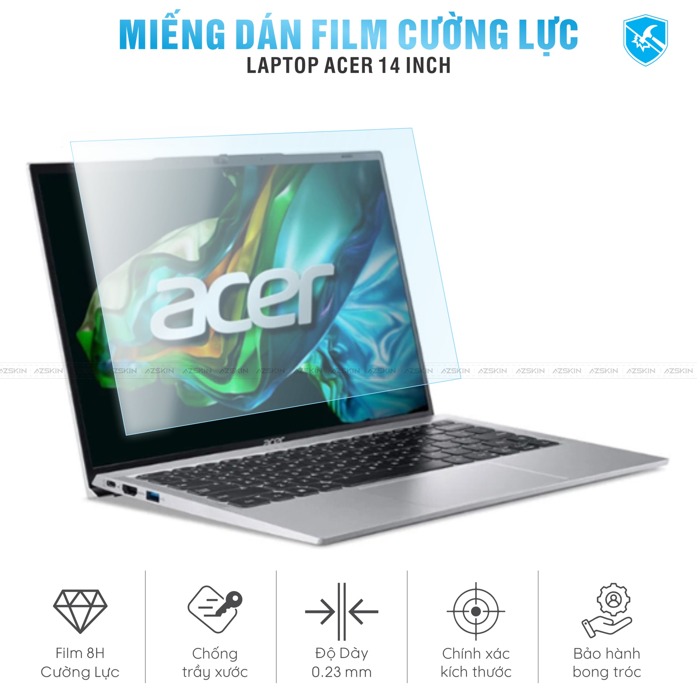 Miếng Dán Film Cường Lực Laptop Acer 14 inch