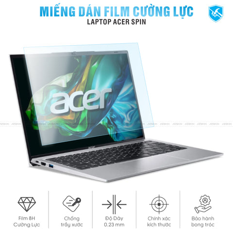 Miếng Dán Film Cường Lực Laptop Acer Spin