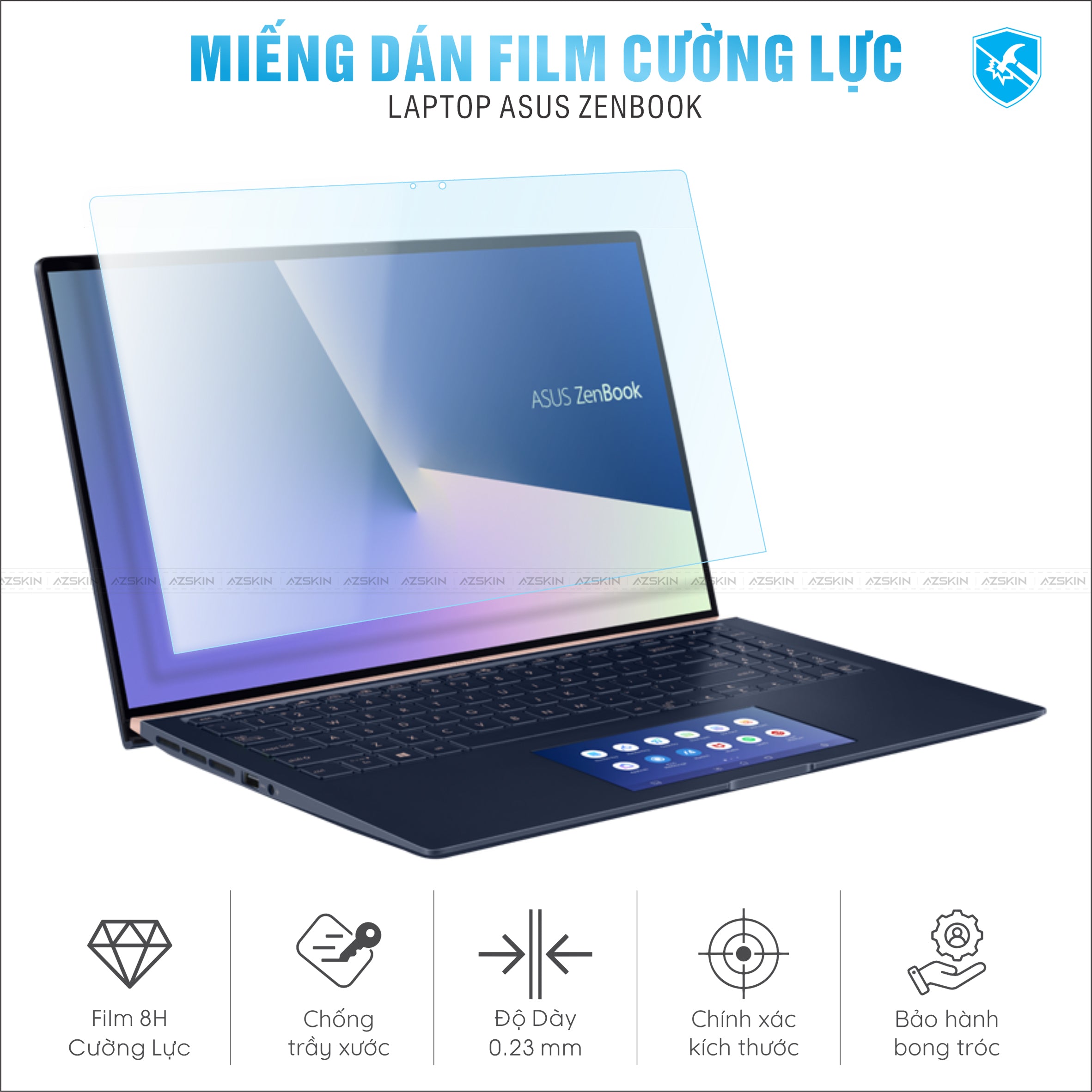 Miếng Dán Film Cường Lực Laptop Asus ZENBOOK