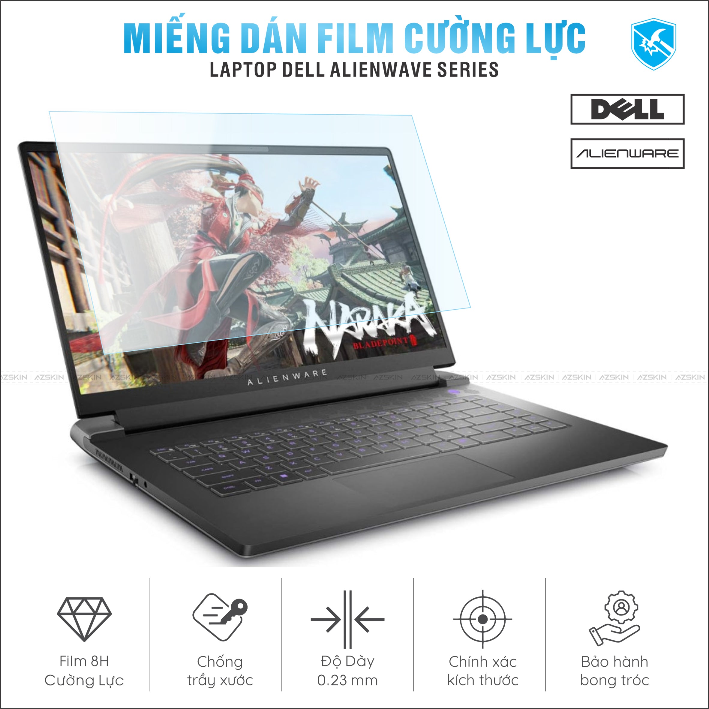 Miếng Dán Film Cường Lực Laptop Dell Alienware Series