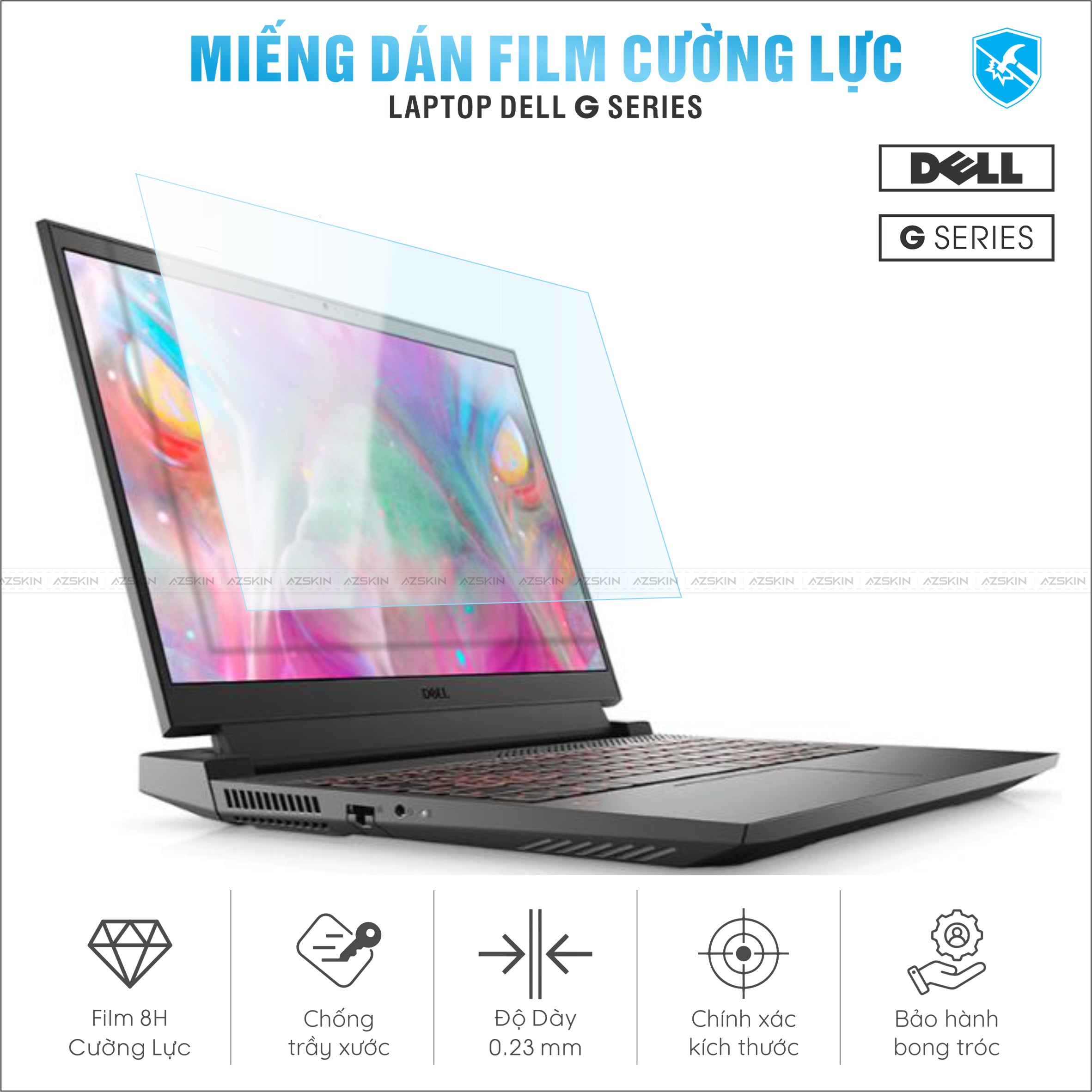 Miếng Dán Film Cường Lực Laptop Dell  Gaming G-Series
