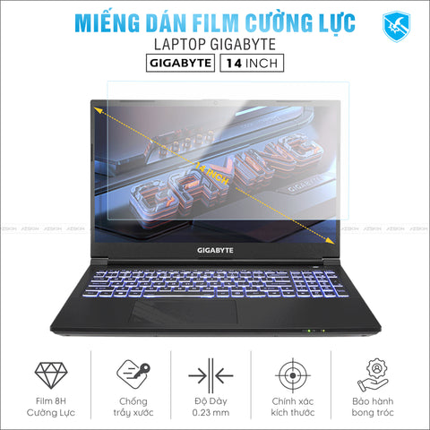 Miếng Dán Film Cường Lực Laptop Gigabyte 14 inch
