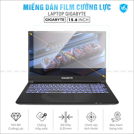 Miếng Dán Film Cường Lực Laptop Gigabyte 15.6 inch
