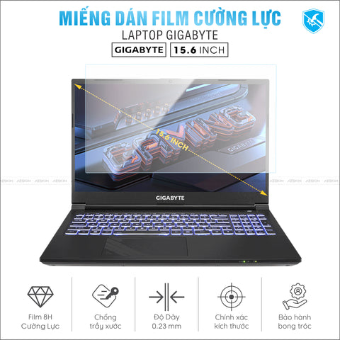 Miếng Dán Film Cường Lực Laptop Gigabyte 15.6 inch