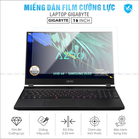 Miếng Dán Film Cường Lực Laptop Gigabyte 16 inch