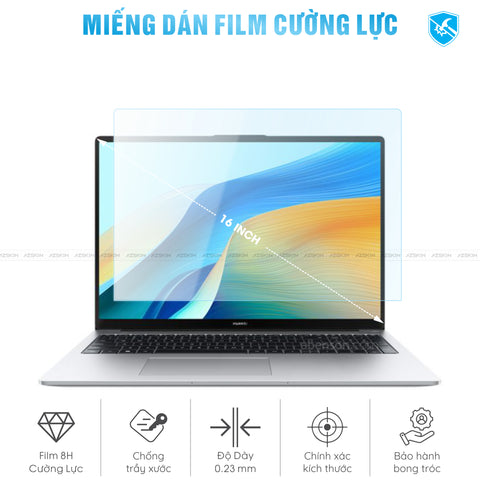 Miếng Dán Film Cường Lực Laptop Huawei 16 inch
