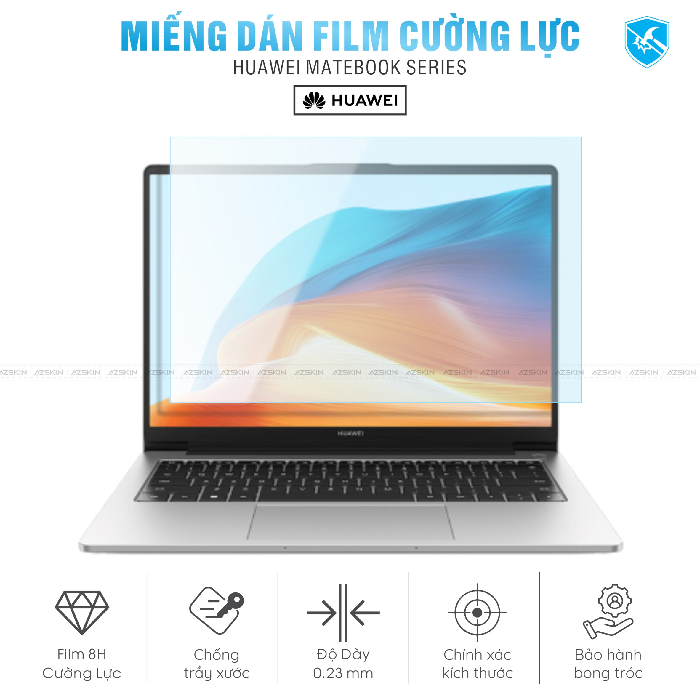 Miếng Dán Film Cường Lực Laptop Huawei Matebook Series