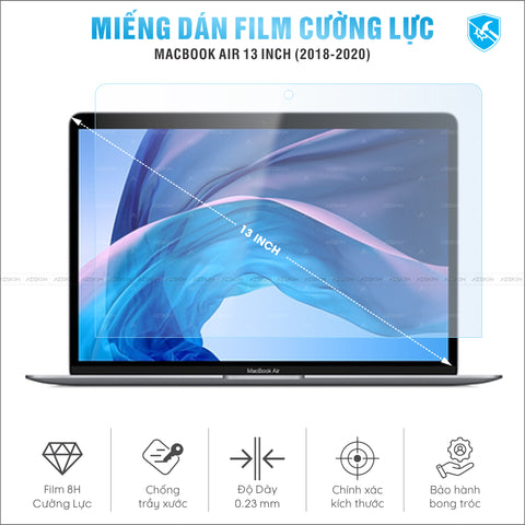 Miếng Dán Film Cường Lực Macbook Air 2018-2020 13 inch