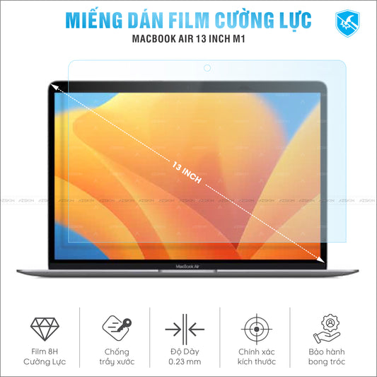 Miếng Dán Film Cường Lực Macbook Air M1 13 inch