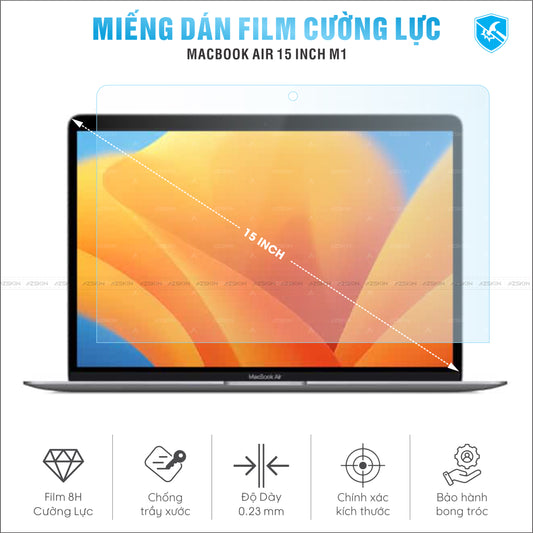Miếng Dán Film Cường Lực Macbook Air M1 15 inch