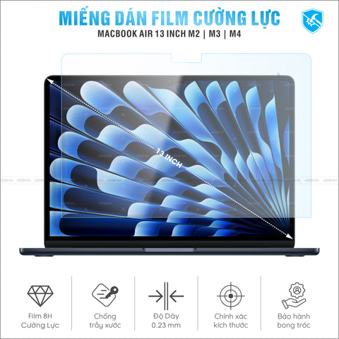 Miếng Dán Film Cường Lực Macbook Air M2 | M3 | M4 13 INCH